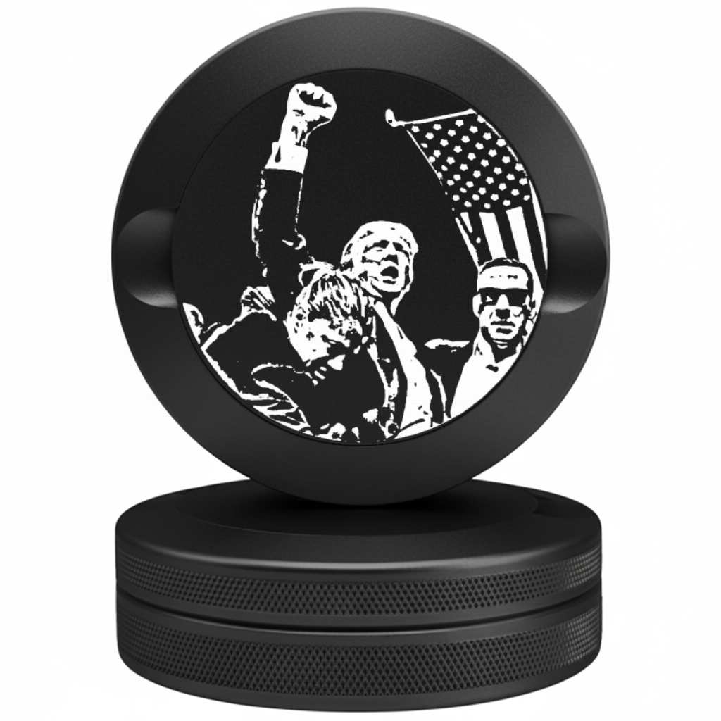 Trump Collector's Series Black Metal Pouch Can - Premium Laser Engraved Tin Fits Zyn