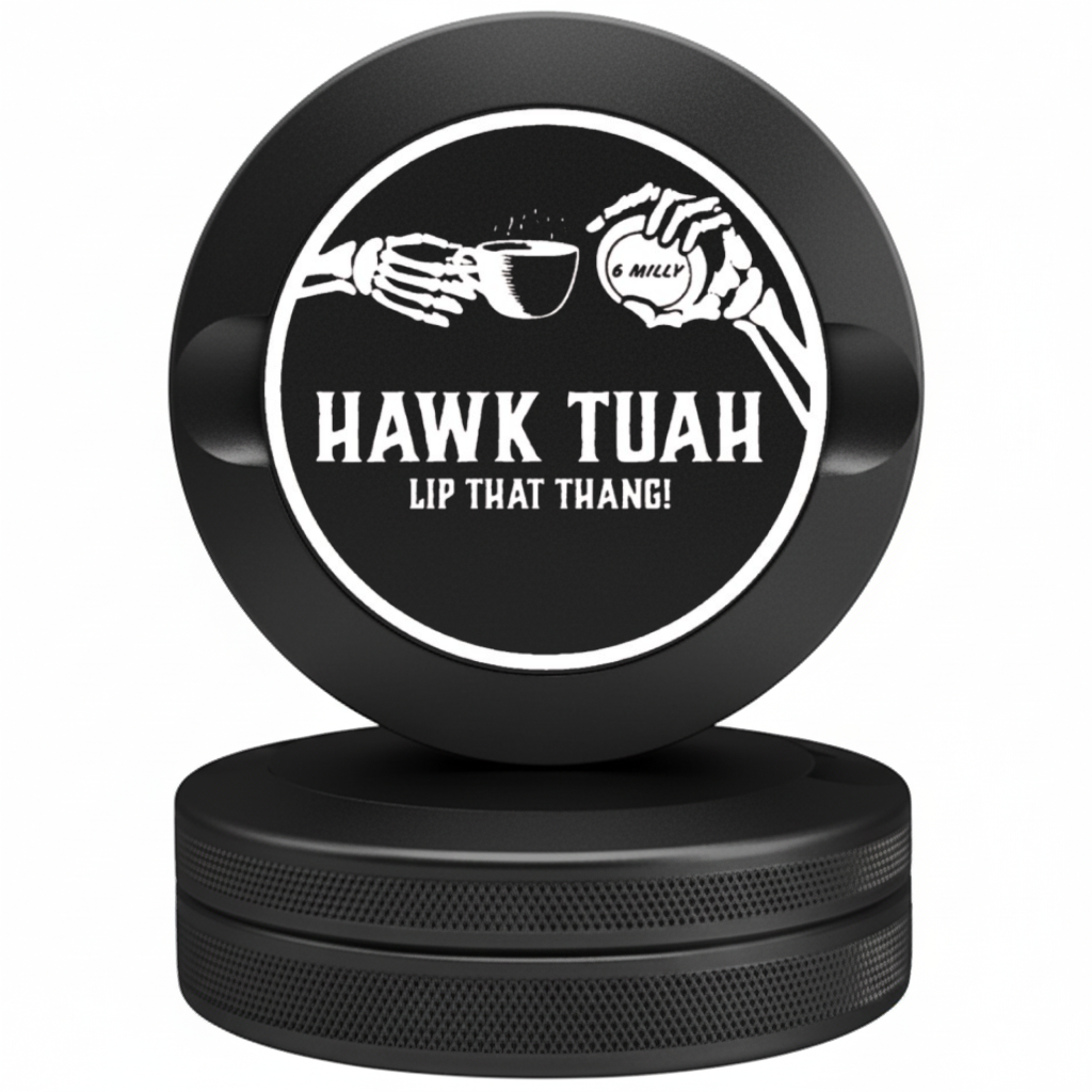 Coffee Enthusiast Black Metal Pouch Tin with Bean Design - Premium Snus Case Compatible with Zyn