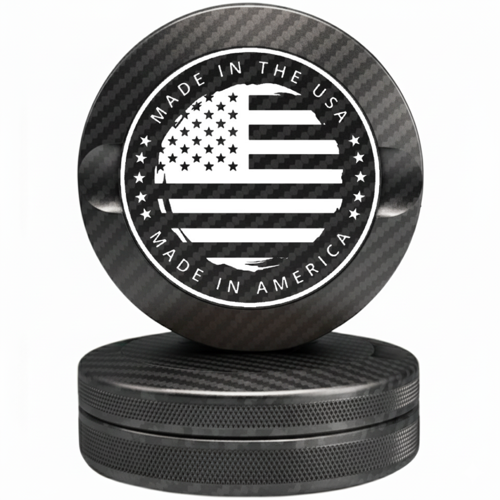 Black Carbon Fiber USA Pouch Case - Tactical Forged Carbon American Series Fits Zyn