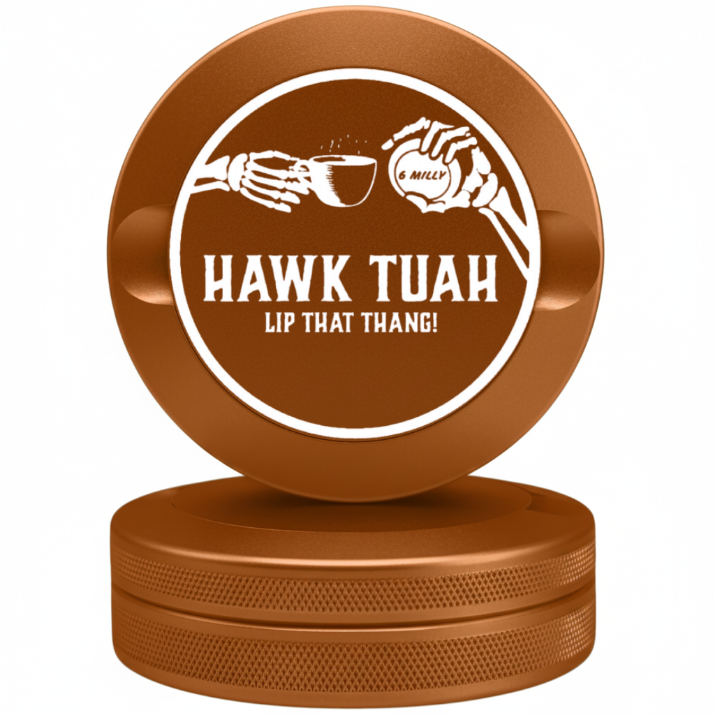 Coffee Enthusiast Copper Metal Pouch Tin with Bean Design - Premium Snus Case Compatible with Zyn