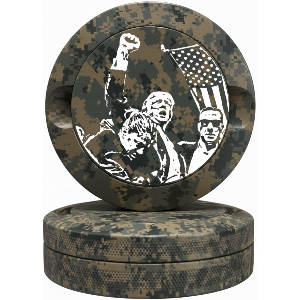 Digital Camo Trump Pouch Can - Premium Camouflage Collector's Series Tin Fits Zyn