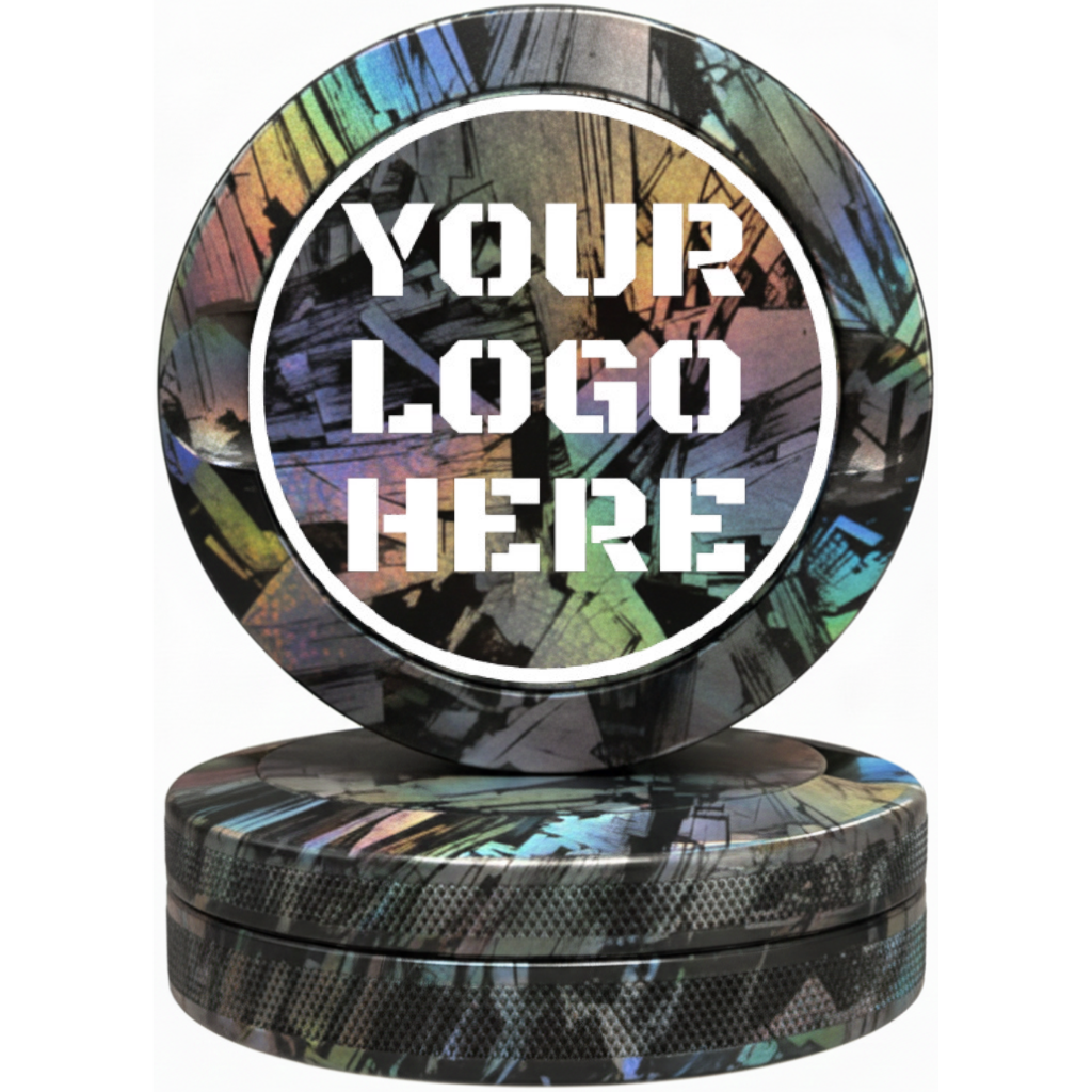 Bin Bros Holographic Carbon Pouch Can with Custom Laser Engraving - Iridescent Pouch Tin Fits Zyn
