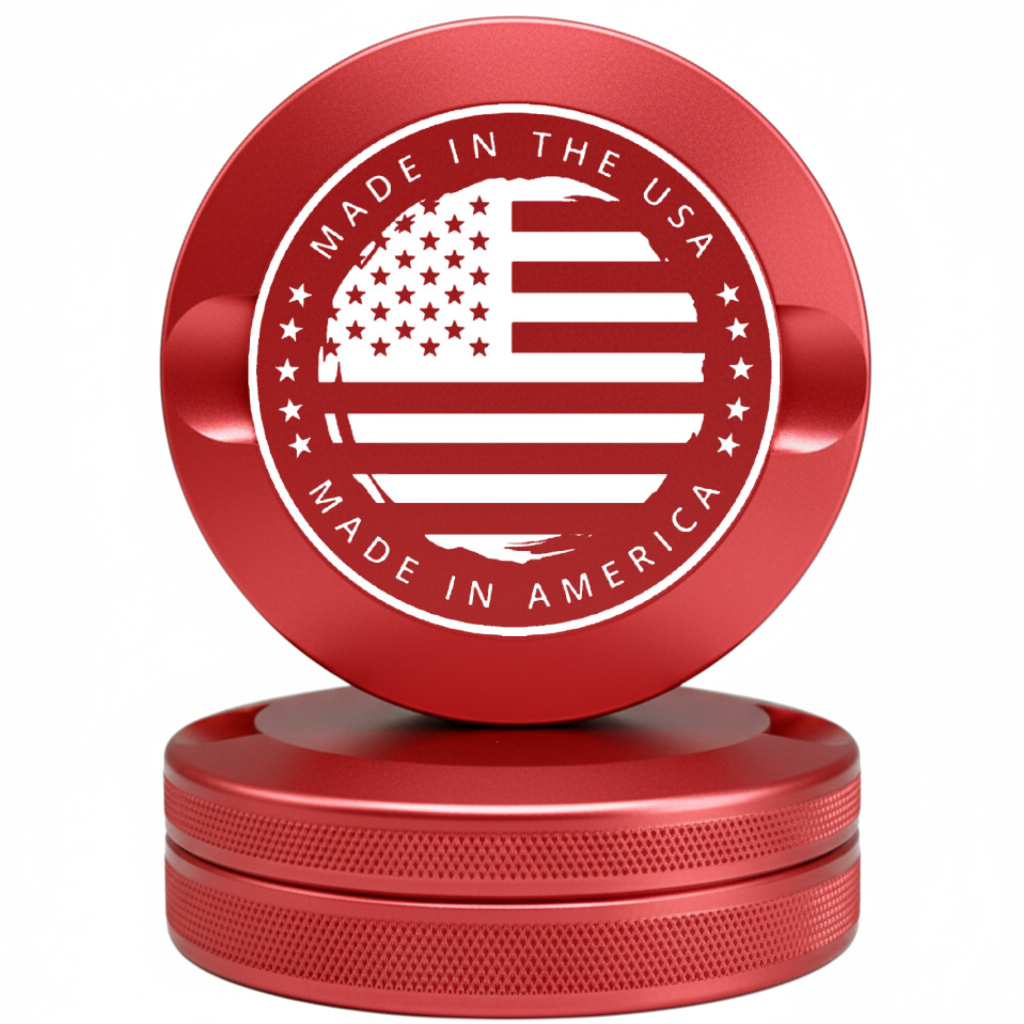 USA Edition Red Metal Pouch Case with Laser Engraved Logo - Tactical Snus Tin Fits Zyn